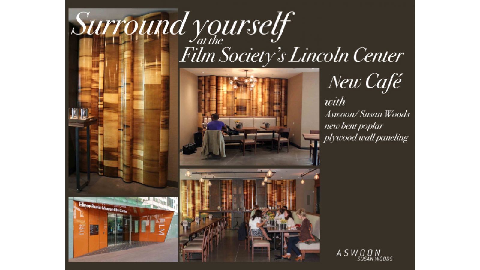 Lincoln Center Film Society Cafe Wall Finish
